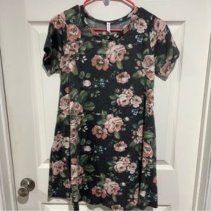 Floral Jersey Knit T Shirt Dress